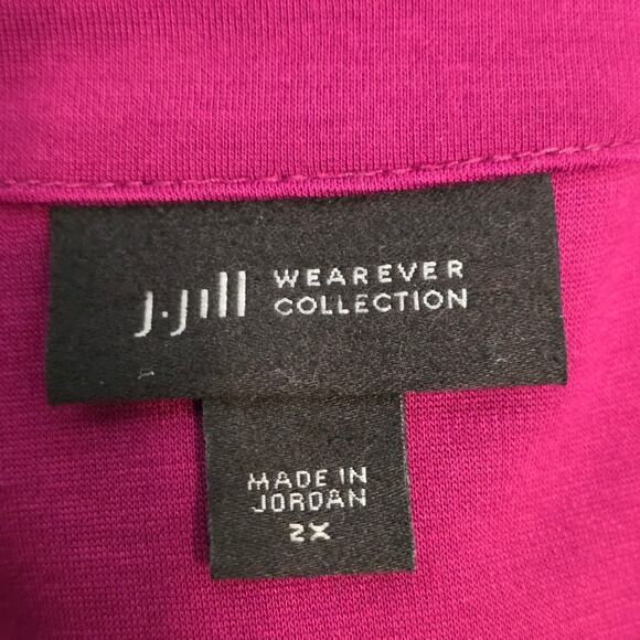 J. Jill Wearever Collection Berry Pockets Casual Athletic Women's Dress 2X - Picture 4 of 5